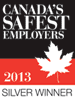 Canada's Safest Employer 2013 Silver Medal Winner
